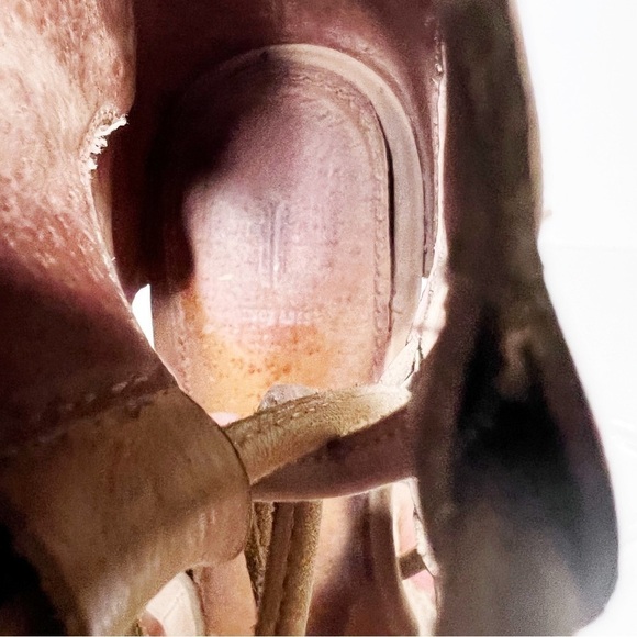 Frye Roberta Ghillie Wedge Size 6 Women’s Tan Leather - Picture 7 of 7